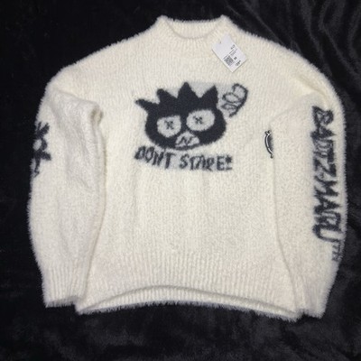 Women s Hello Kitty x Forever 21 Don't Stare Fuzzy Sweater Medium NWT