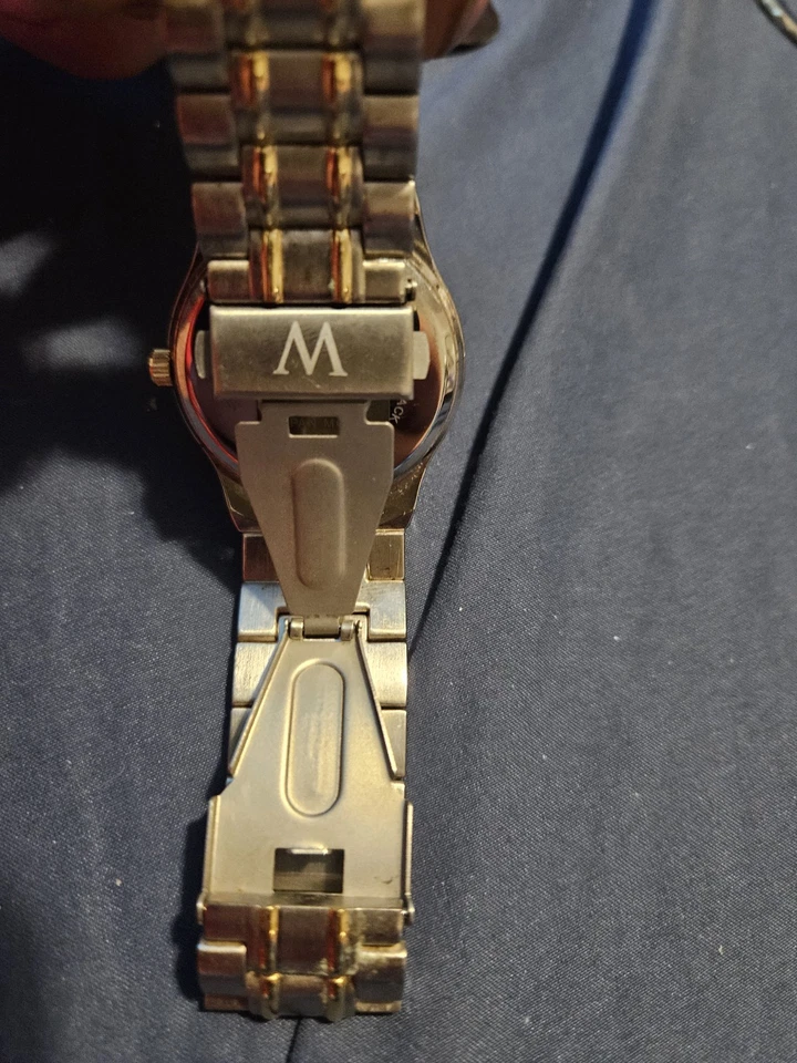 Waltham President 80 年代黑色日期复古男士腕表 — 第 2/4 张图片