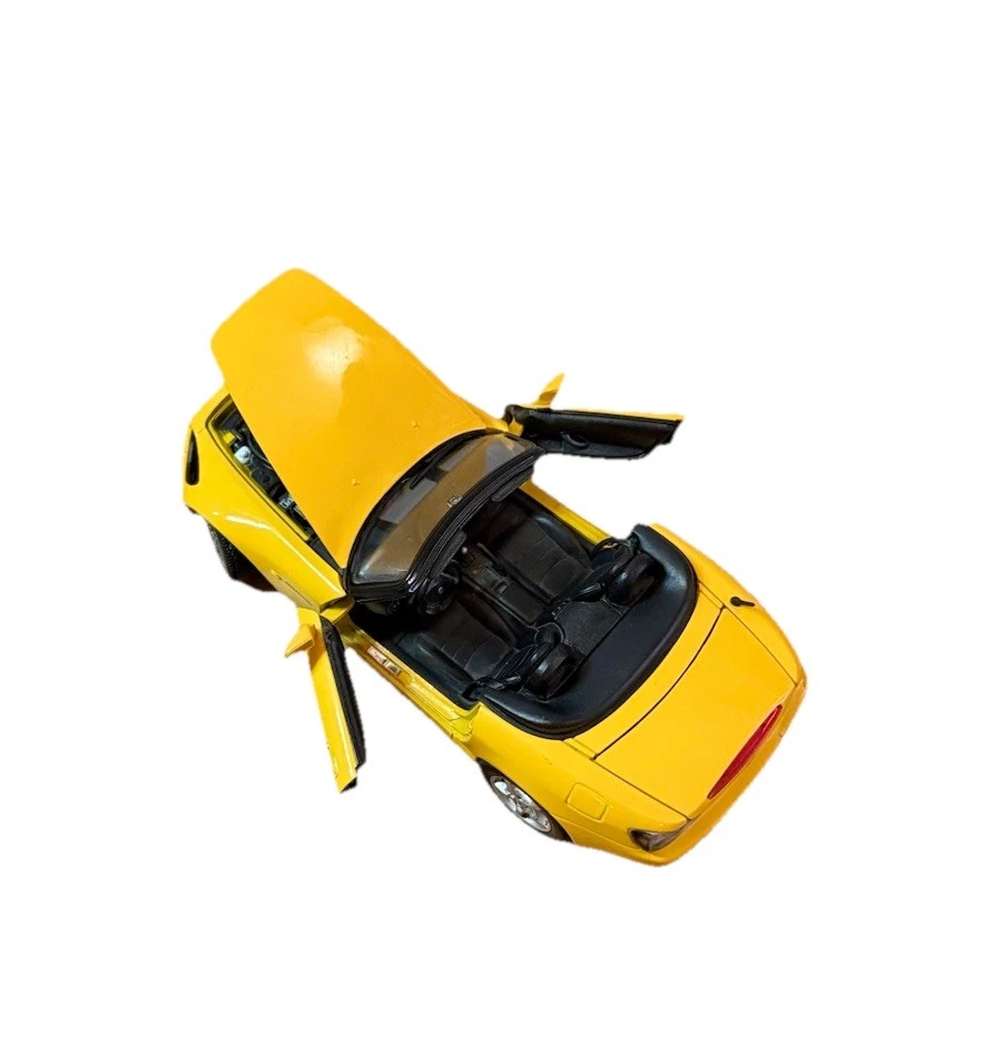 Coche diecast vintage Autoart Honda amarillo S2000 Foto 4 de 4