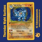 1999 POKEMON BASE SET 1ST EDITION #8 MACHAMP - HOLO - MP