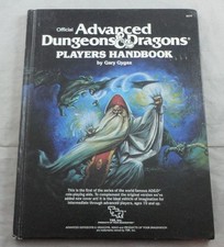 Advanced Dungeons Dragons Player's Handbook AD D TSR2010 Wizard Cover Players