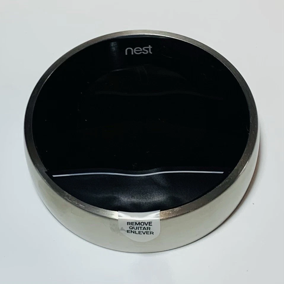 Nest Thermostat Model 02A 2nd Generation Wifi Programmable Learning Black Silver - Image 3 of 4