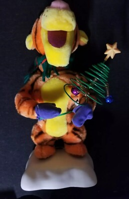 Disney 1997 Telco Motion-ettes Winnie the Pooh Tigger Animated Christmas works