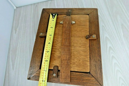 Vintage handgefertigter klappbarer Bilderrahmen aus Holz - Bild 11 von 12