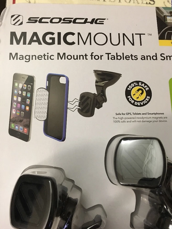 Scosche black magic mount magnetic universal phone TABLET mount + POWER TO GO - Image 4 of 4