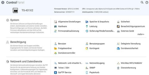 QNAP TS-431X2, 32TB HDD, 10Gbe+2x1Gbe LAN, 8GB RAM - Bild 3 von 11