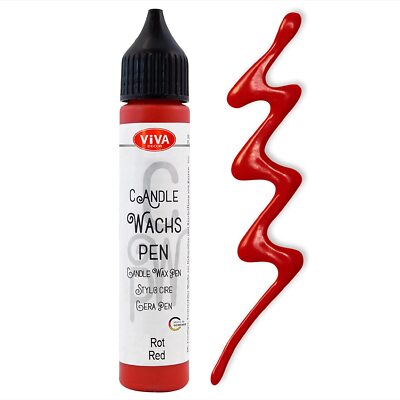 ViVA DECOR Candle Wachs Pen 28 ml rot