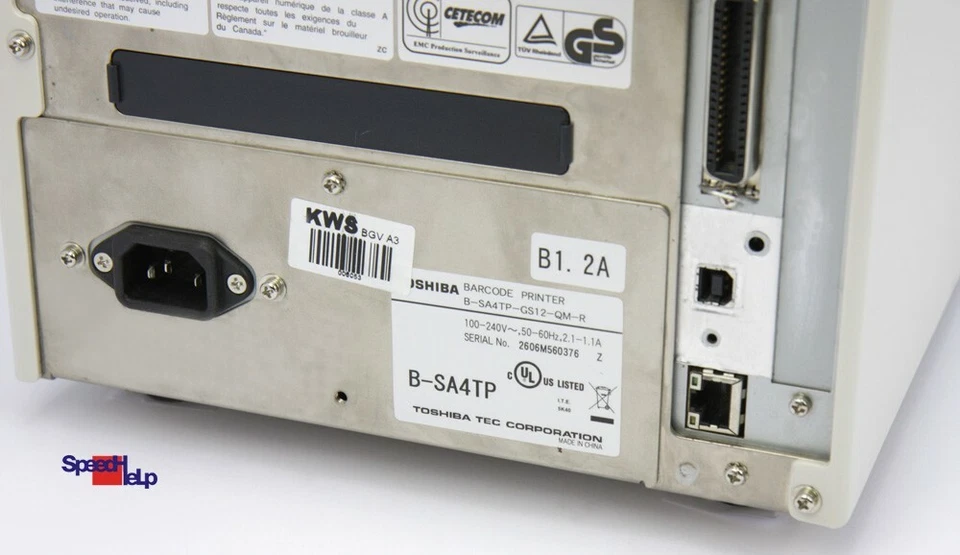 Toshiba Tec B-SA4TP-GS12-QM Label Printer Label Barcode Printer USB Lan Lpt - Image 2 of 4