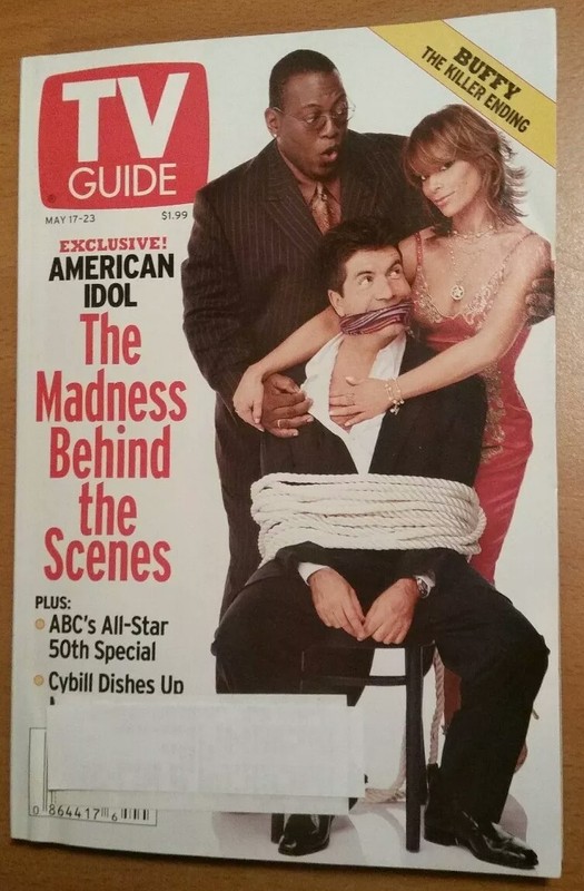 TV GUIDE 17-23 MAY 2003 ISSUE - RANDY, PAULA ABDUL, SIMON "AMERICAN IDOL" COVER