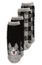 Tucker  Tate 2- Pack Assorted Socks Black Gray M/L NEW 740 