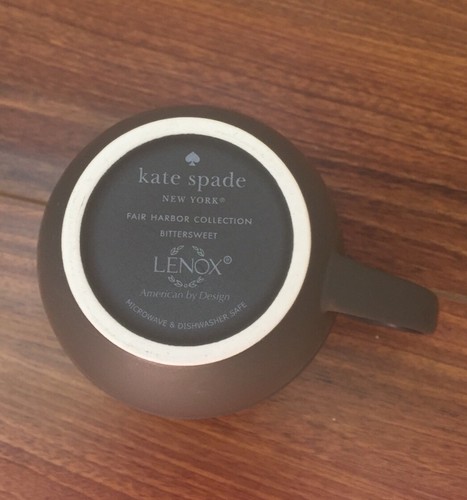 Lenox Kate Spade Fair Harbor Bittersweet Mug Gray - Picture 3 of 3