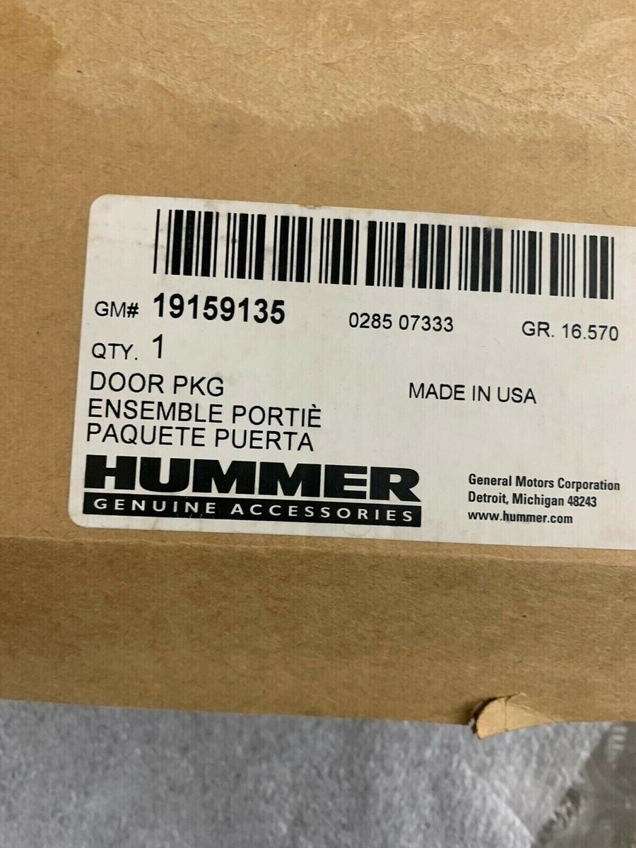 03-07 HUMMER H2 CHROME GAS FUEL TANK CAP BEZEL DOOR KIT 19159135  