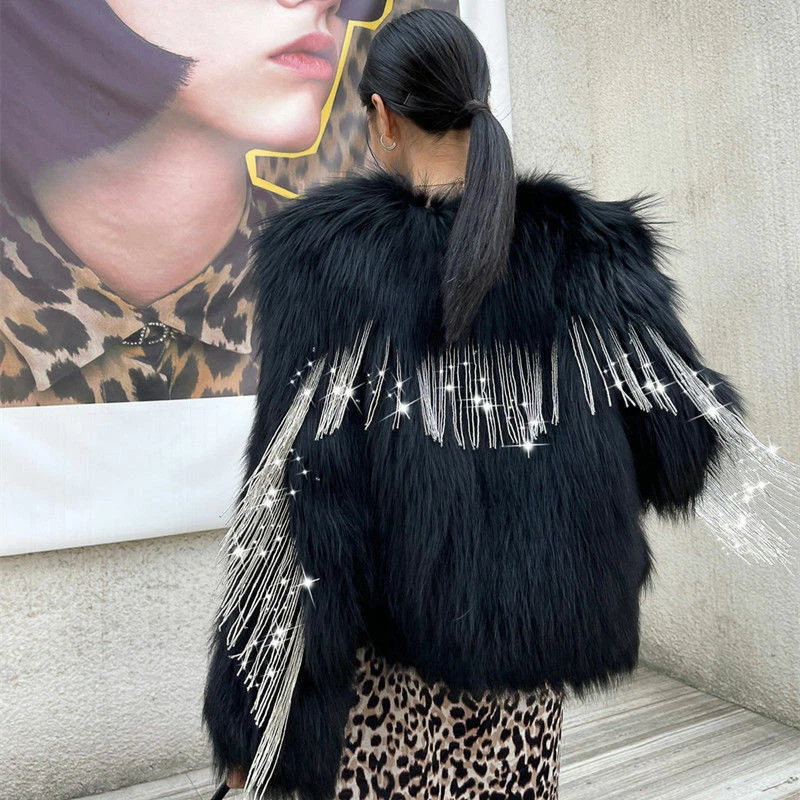Faux fur top coat sale