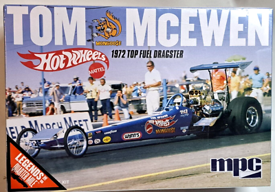 MPC 1/25 Tom McEwen Mongoose 1972 Top Fuel Dragster Hot Wheels