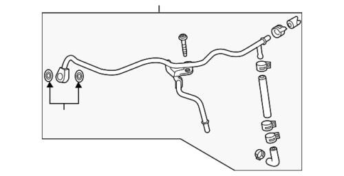 Tubería de retorno de refrigerante del turbocompresor para GM Chevrolet Malibu 2016-2024 (N/P 12670755)