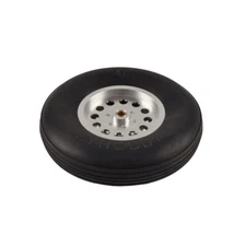 1 Pair 4.5inch 114.3mm Solid Rubber Wheels with Alu Hub For RC Airplane AF 01#