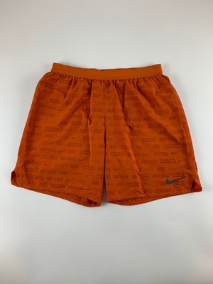 Orange Running Shorts Mens Medium 
