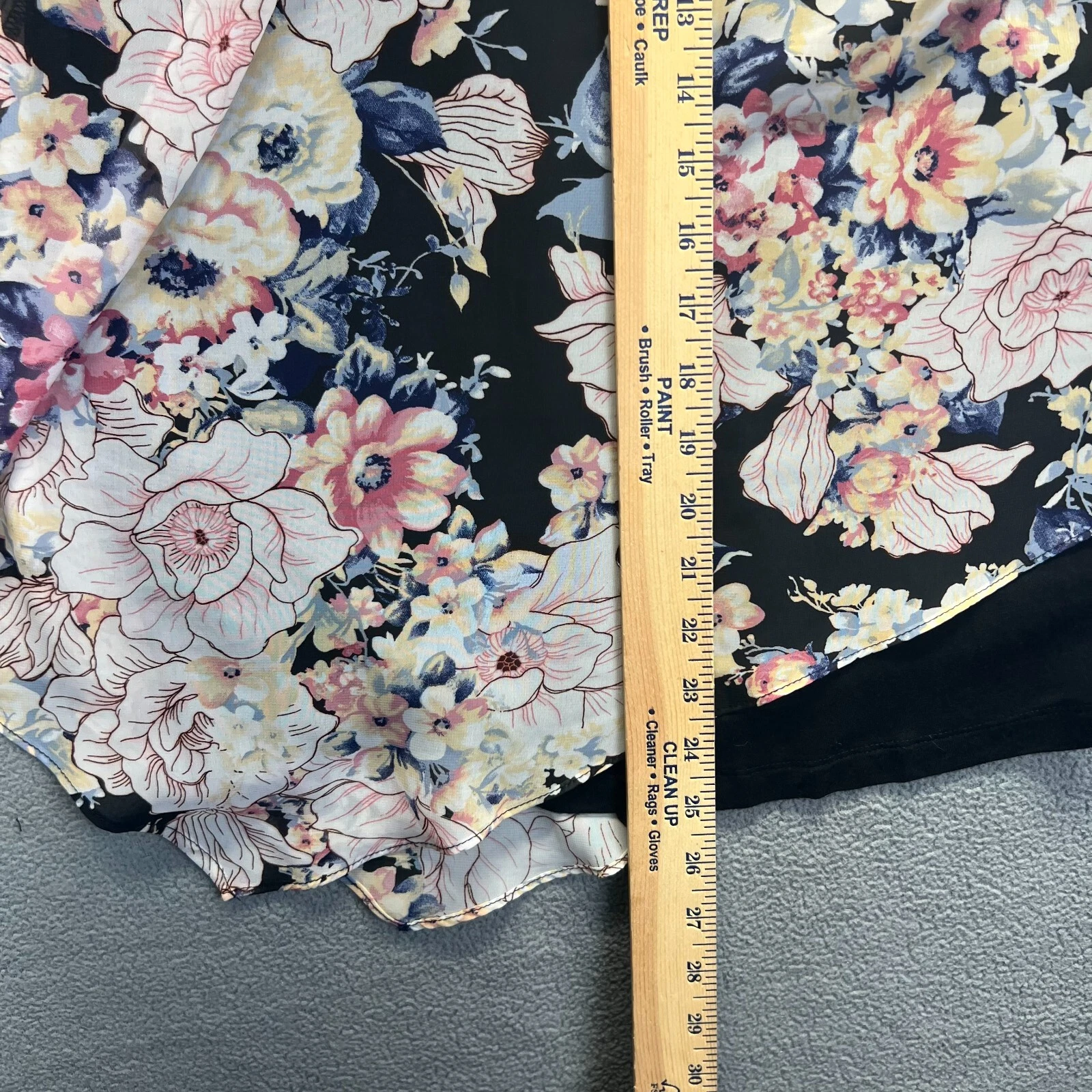 Top tunica donna Alyx taglie forti 2X senza maniche floreale plissettato foderato relax