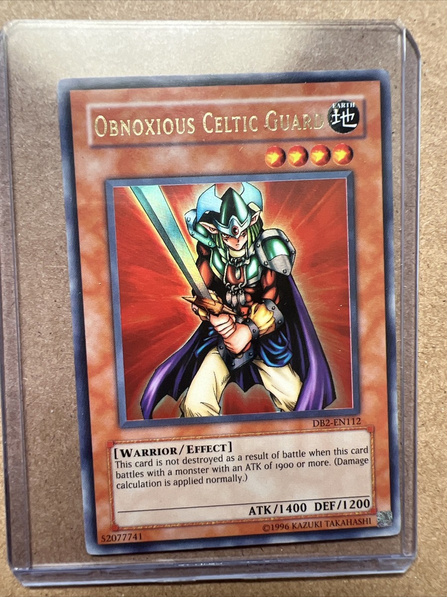 Yugioh TDG! Obnoxious Celtic Guardian Ultra Rare Holo 100