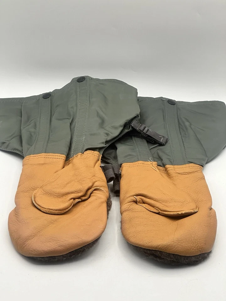 Illinois Glove Company US Military Flyers Mitón e Inserto de Lana Conjunto Mediano Foto 2 de 4