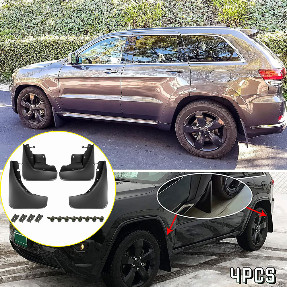 Jeep Grand Cherokee WK2 Mud Flaps Front Rear Set of 4 Splash Guards 45252 EH Model-image