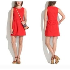 Madewell Womens Sleeveless Afternoon Pleated Waist Knit Dress Size Small Stretch