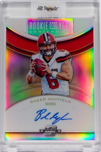 2013 Panini Contenders Optic Baker Mayfield Rookie of the Year Silver Prizm Auto