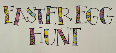 EASTER EGG HUNT Die-Cuts(1pc)Easter Basket Rabbit Hoilday Bunny 
