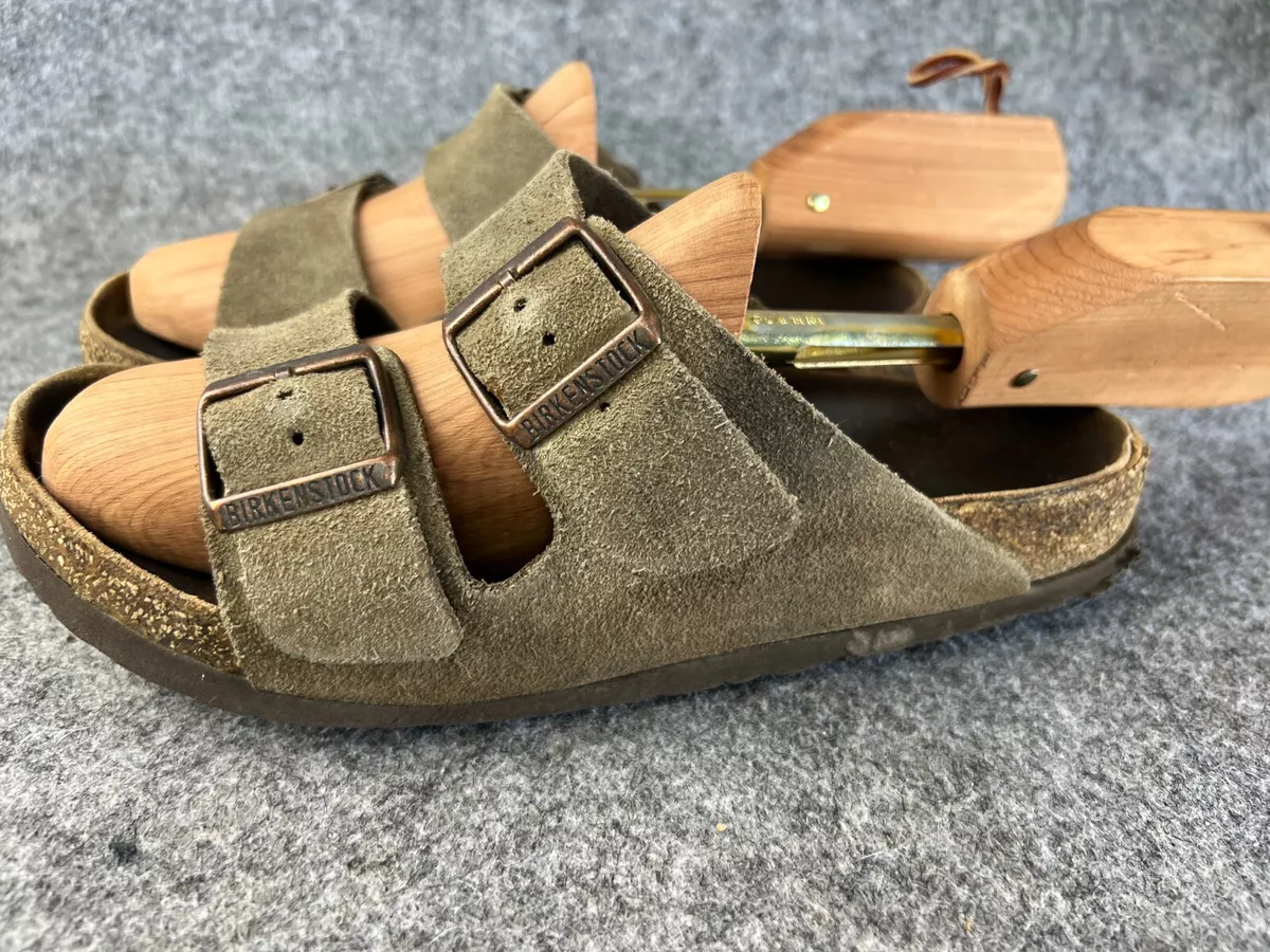 Birkenstock arizona shop green suede