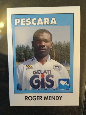 ROGER MENDY PESCARA # 236 FOOTBALL 93 EUROFLASH FIGUR RARE MINT NEU