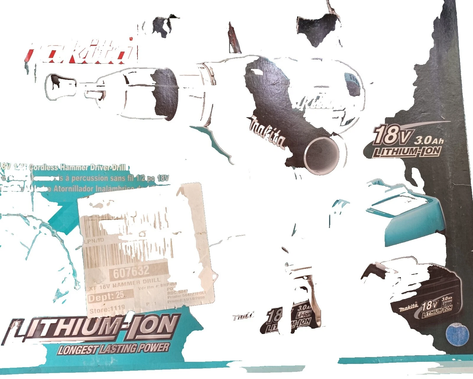 Taladro martillo perforador Makita Batería incluida taladros inalámbricos