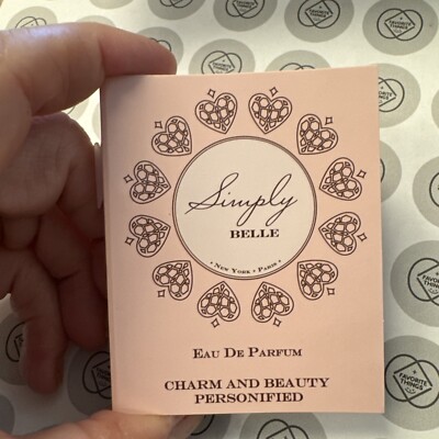 SIMPLY BELLE Charm & Beauty 1 ml edp vial +$20 off code