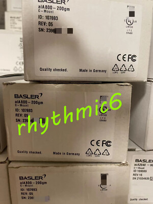 Brand new Basler alA800-200gm industrial camera Fast FedEx or DHL