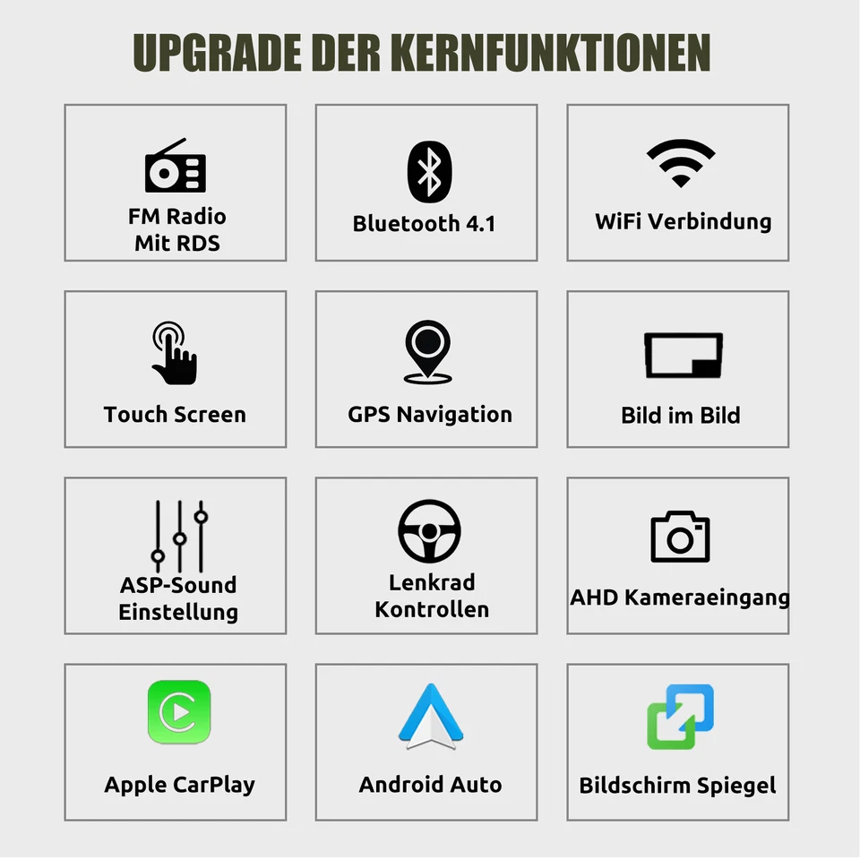 Für Toyota Corolla Verso 2003-2009 Android 13 64G Carplay DAB+ Autoradio GPS Cam - Bild 3 von 4