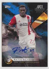 2016 Topps Apex MLS Autographs Blue Fatai Alashe Auto 36/99 San Jose Earthquakes