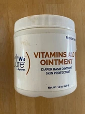We Care Dynarex Vitamin A & D Diaper Rash Ointment Skin Protectant 15 oz