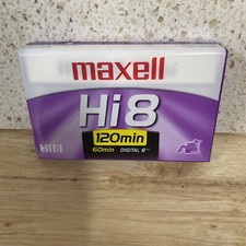 Maxell P6-120 Hi8 Video Cassette USA Sealed Single Tape