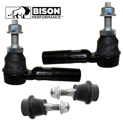 Bison Performance 4pc Front Outer Tie Rod End Lower Ball Joint Kit For Ram 1500