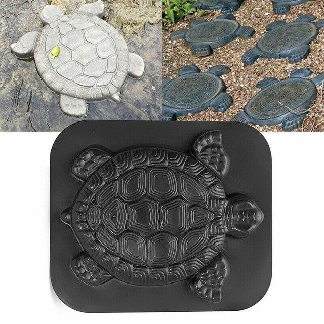 Turtle Paving Stepping Stone Mold Concrete Cement Tortoise Mould Garden