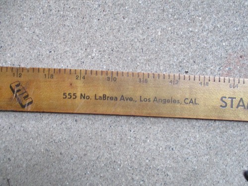Vtg 24” Fort Wayne Lovette Advertising Ruler Stamps Conhaim Newspapers - Imagen 5 de 6