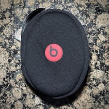 Beats by Dre Studio Travel Padded Zippered Case Only Black with Red Logo