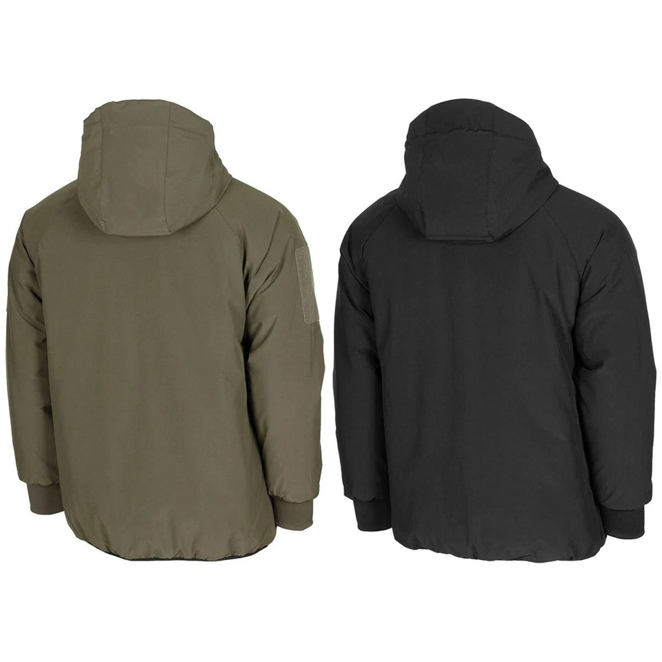 MFH Reversible Thermal Jacket Water Repellent Insulated OD Green Black - Image 2 of 4