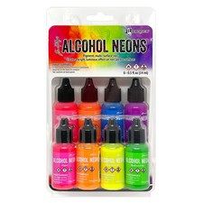 Tim Holtz Alcohol Ink Kit 8/Pkg-Neon