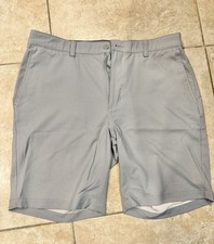 Pantaloncini da golf uomo Ben Hogan grigi taglia 34 sportivi geometrici davanti piatto