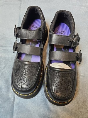 Dr Martens x Wednesday Addams Buzz Mary Jane Shoes Platform Size 9 Brand New