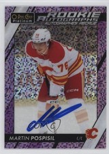 2024-25 O-Pee-Chee Platinum Violet Pixels 41/99 Martin Pospisil #R-MP Auto 06of