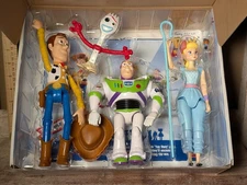 RARE Disney / Pixar Toy Story 4 Woody, Buzz Lightyear & Bo Peep Action Figure 