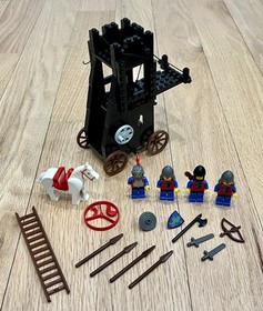 Complete 1984 Castle Lion Knights Siege Tower Set #6061 with Instructions