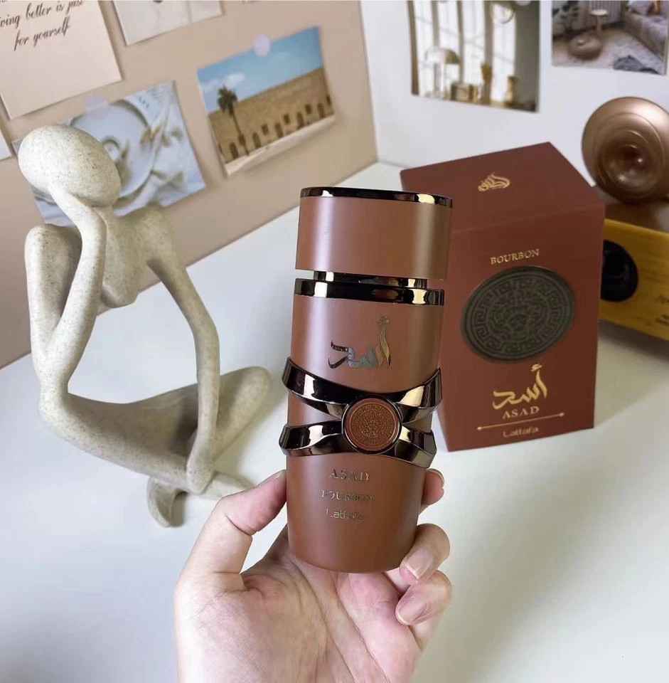 Lattafa Asad Bourbon Unisex eau de toilette spray, 3,4 oz/100 ml Foto 2 de 4