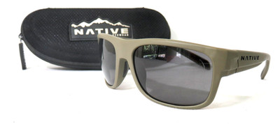 Native Polarized Sunglasses Model Ashdown 186 936 Desert Tan plastic frames